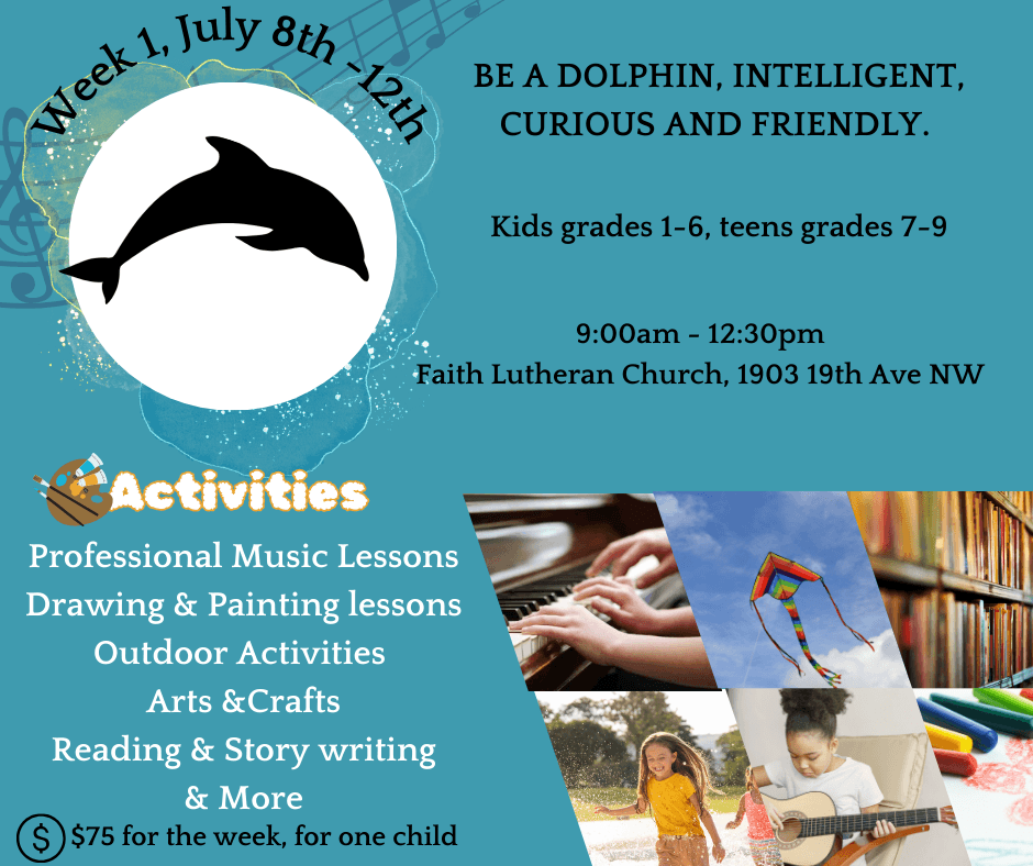 CILI summer camp week 1 Dolphin poster